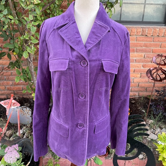 Kenneth Cole • Vintage • Purple • Size • Suede • Jacket - Picture 5 of 16